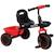 Tricycle enfant - siège réglable avec dossier et ceinture, pédales antidérapantes - panier, benne arrière Noir+Rouge 7 - vertbaudet enfant 