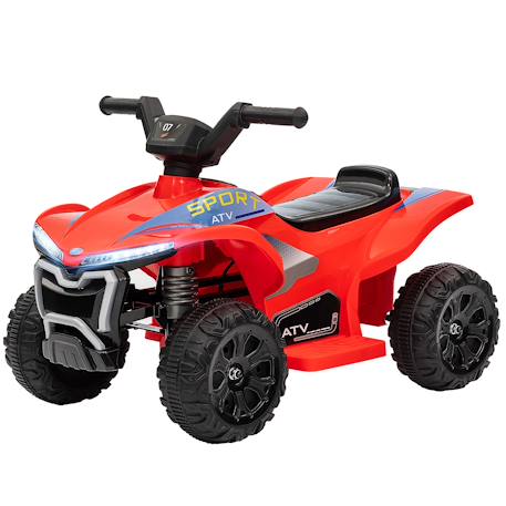 Quad électrique enfant 6v max. 2,5km/h phare effet sonore marche av-ar Rouge 4 - vertbaudet enfant 