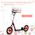Trottinette patinette enfant roues 30 cm guidon réglable poignée frein et béquille acier Bleu+Rouge+Vert 9 - vertbaudet enfant 