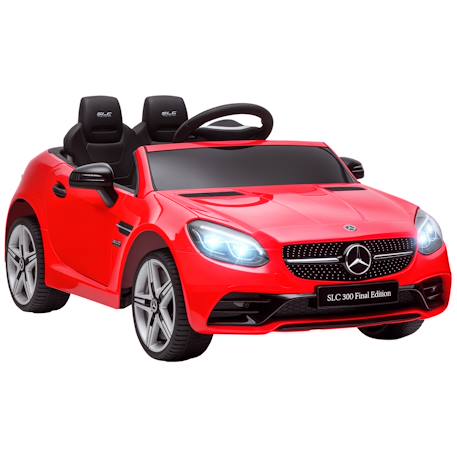 Voiture électrique enfant mercedes slc 300 6 v 5 km/h max. Télécommande effets sonores lumineux Blanc+Noir+Rose+Rouge 19 - vertbaudet enfant 