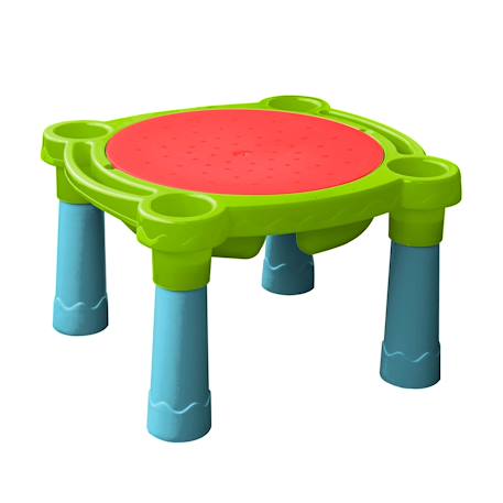 Table de jeux d'extérieur multi-usage sable et eau  plastique Bleu - rouge - blanc 1 - vertbaudet enfant 