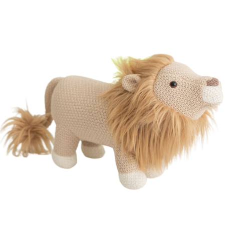 Peluche lion mini en coton Brown 1 - vertbaudet enfant 