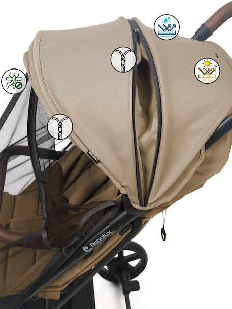 Poussette compacte avec moustiquaire screen Camel+Iguana 3 - vertbaudet enfant 