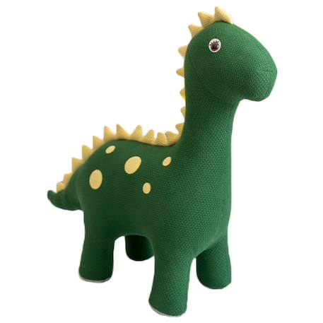 Grand peluche siège d’appoint dinosaure Vert olive 1 - vertbaudet enfant 