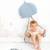 Décoration murale 2 méduses tissu doux White and blue 3 - vertbaudet enfant 