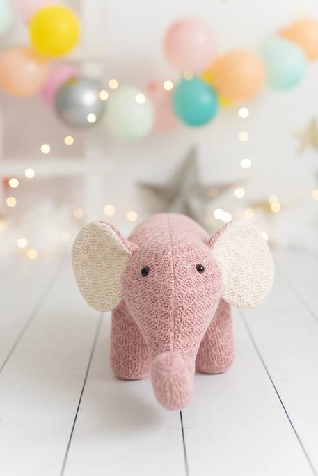 Peluche éléphant mini en coton Pink 6 - vertbaudet enfant 