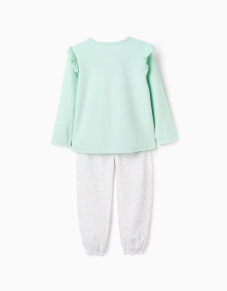 Pyjama en velours brillant dans le noir Vert clair 4 - vertbaudet enfant 