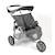 Poussette jogger pour poupées jumelles - jeans gris Gris 2 - vertbaudet enfant 