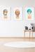 Lot 3 cadres muraux animaux enfant Multi coloured 3 - vertbaudet enfant 