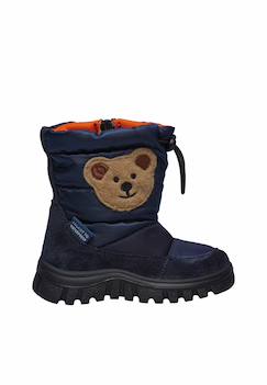 Bottes en suède et tissu poznurr bear 2 wp  - vertbaudet enfant