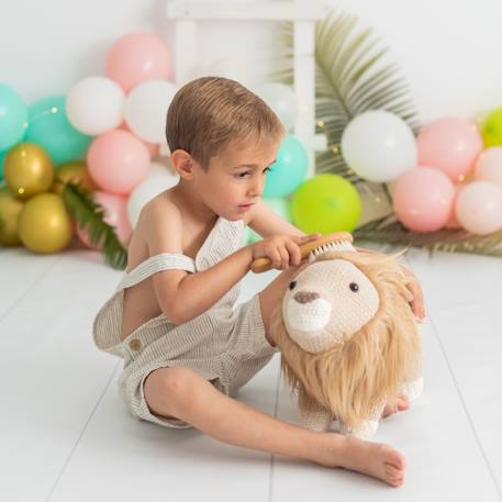 Peluche lion mini en coton Brown 3 - vertbaudet enfant 