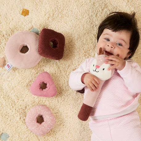 Anneau empilable en forme de cerf pour bébé Rose 2 - vertbaudet enfant 