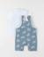 Ensemble salopette avec t-shirt molleton Blanc 4 - vertbaudet enfant 