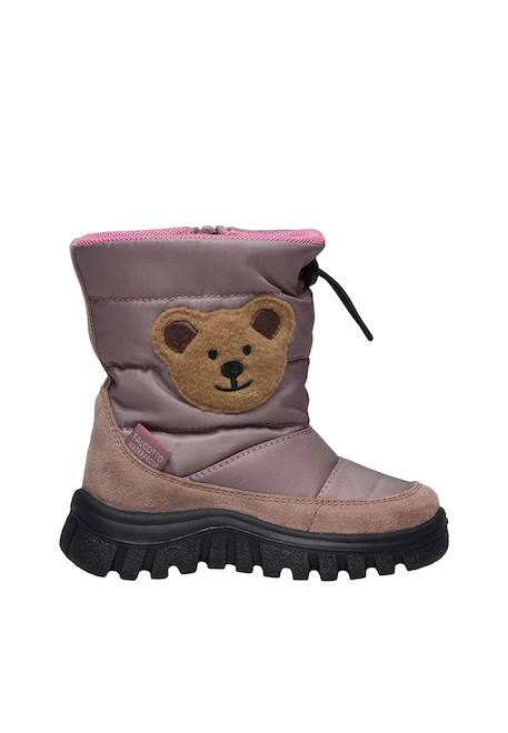 Bottes en suède et tissu poznurr bear 2 wp Marine-+Rose- 6 - vertbaudet enfant 