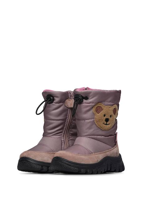 Bottes en suède et tissu poznurr bear 2 wp Marine-+Rose- 10 - vertbaudet enfant 