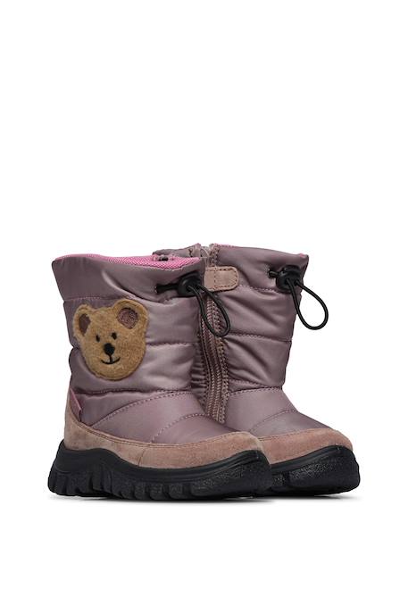 Bottes en suède et tissu poznurr bear 2 wp Marine-+Rose- 7 - vertbaudet enfant 