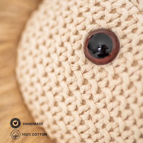Peluche lion mini en coton Brown 4 - vertbaudet enfant 