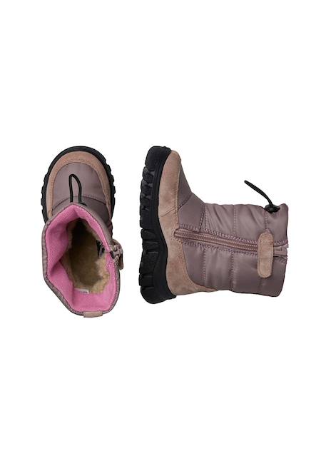 Bottes en suède et tissu poznurr bear 2 wp Marine-+Rose- 9 - vertbaudet enfant 