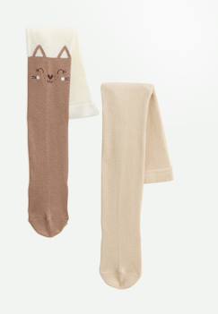 Lot de 2 paires de collants enfant chincha  - vertbaudet enfant
