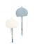 Décoration murale 2 méduses tissu doux White and blue 1 - vertbaudet enfant 