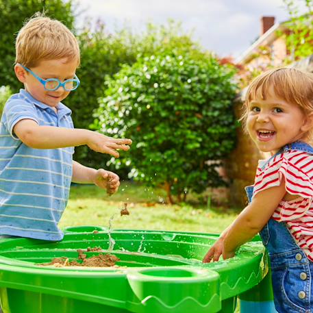 Table de jeux d'extérieur multi-usage sable et eau  plastique Bleu - rouge - blanc 5 - vertbaudet enfant 