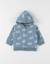 Sweat à capuche molleton Bleu 1 - vertbaudet enfant 
