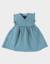 Robe portefeuille mousseline de coton Bleu 1 - vertbaudet enfant 