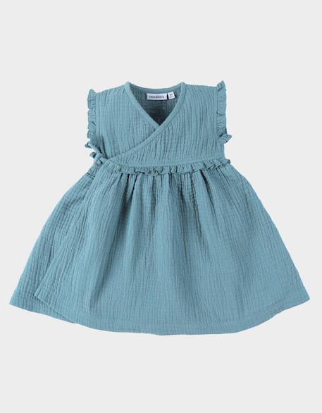 Bébé-Robe portefeuille mousseline de coton