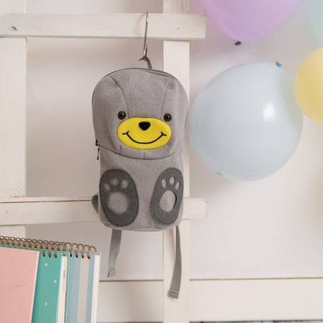 Sac à dos ourson enfant Grey and yellow 6 - vertbaudet enfant 