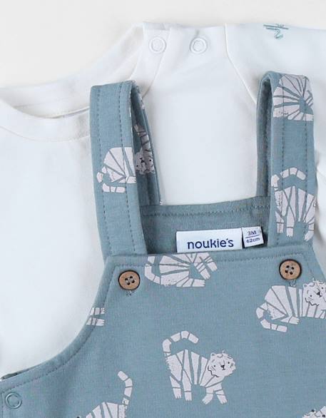 Ensemble salopette avec t-shirt molleton Blanc 6 - vertbaudet enfant 
