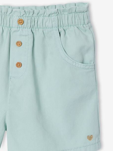 Short fille facile à enfiler mauve+vert d'eau 10 - vertbaudet enfant 