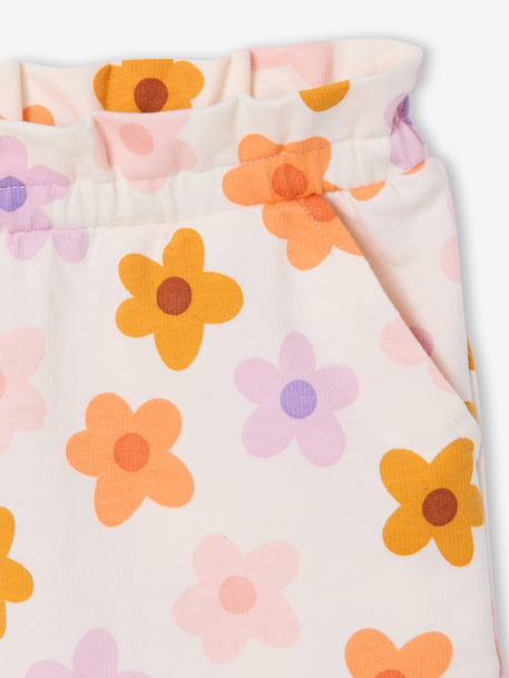 Lot de 2 shorts fille molleton léger mandarine+marine+vert d'eau 14 - vertbaudet enfant 