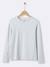 T-shirt manches longues garçon Bleu fonce uni avec+Gris moyen uni avec 3 - vertbaudet enfant 