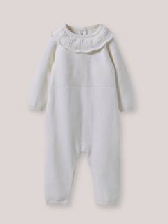 Combinaison à collerette bébé - coton biologique  - vertbaudet enfant