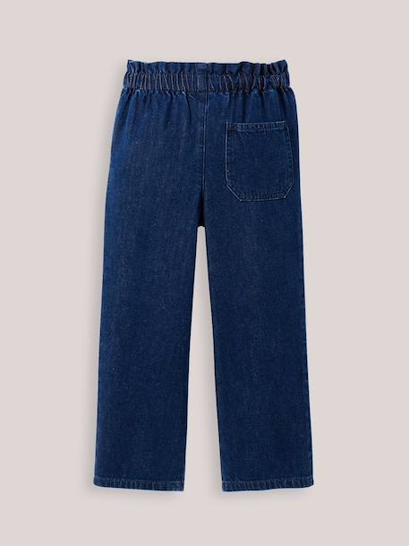 Pantalon large fille denim light Denim brut+Denim stone 2 - vertbaudet enfant 