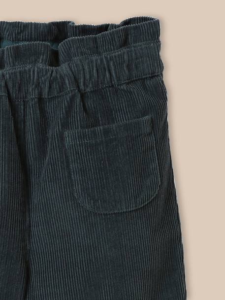 Pantalon paperbag bébé en velours Eucalyptus 2 - vertbaudet enfant 