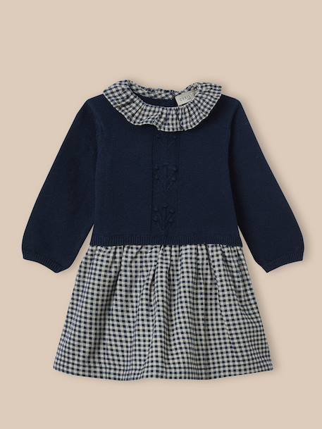 Bébé-Robe bébé bi-matière