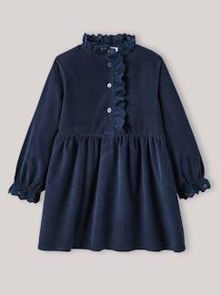 -Robe fille en velours