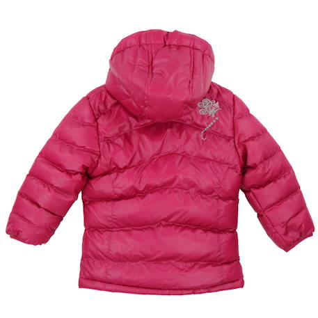 Doudoune fille fadele Fuchsia+Noir+Violet 2 - vertbaudet enfant 