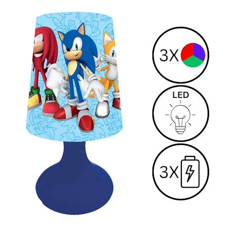 Mini lampe de chevet veilleuse sans fil sonic Bleu 2 - vertbaudet enfant 