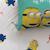 Parure de lit imprimée 100% coton, les minions fiesta Bleu 2 - vertbaudet enfant 