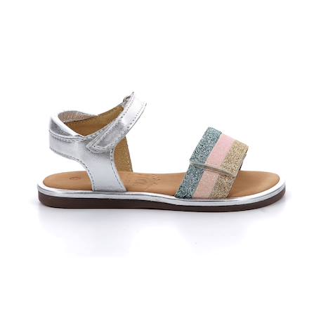 Sandales enfant paganisa Argent multi+Rose or 2 - vertbaudet enfant 