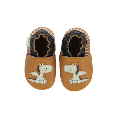 Chaussons bébé tiny dragon Camel 1 - vertbaudet enfant 