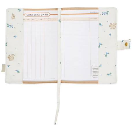 Protège carnet de santé blueberries Bleu, marron, banc 2 - vertbaudet enfant 