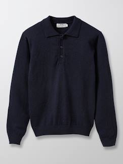 -Pull col polo garçon