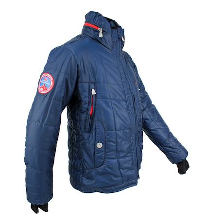 Doudoune de ski garçon ecapa Bleu marine+Noir+Rouge 3 - vertbaudet enfant 