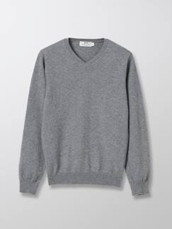 -Pull col v garçon