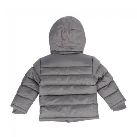 Doudoune garçon ecardin Gris+Noir 2 - vertbaudet enfant 