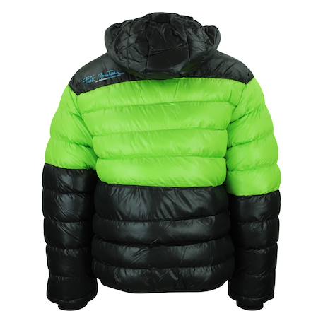 Doudoune de ski garçon ecaptin Noir/blanc+Noir/bleu+Noir/gris+Noir/orange+Noir/vert 11 - vertbaudet enfant 