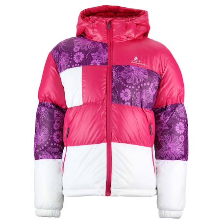 Doudoune fille galea Fuchsia+Noir+Violet 1 - vertbaudet enfant 